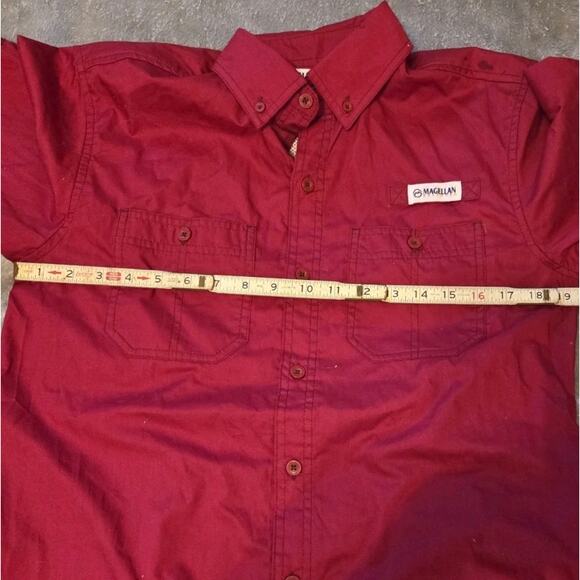 Magellan Outdoors Fish Gear Loose Fit Mens XS Button Long Sleeve Shirt Back Vent - Picture 11 of 13